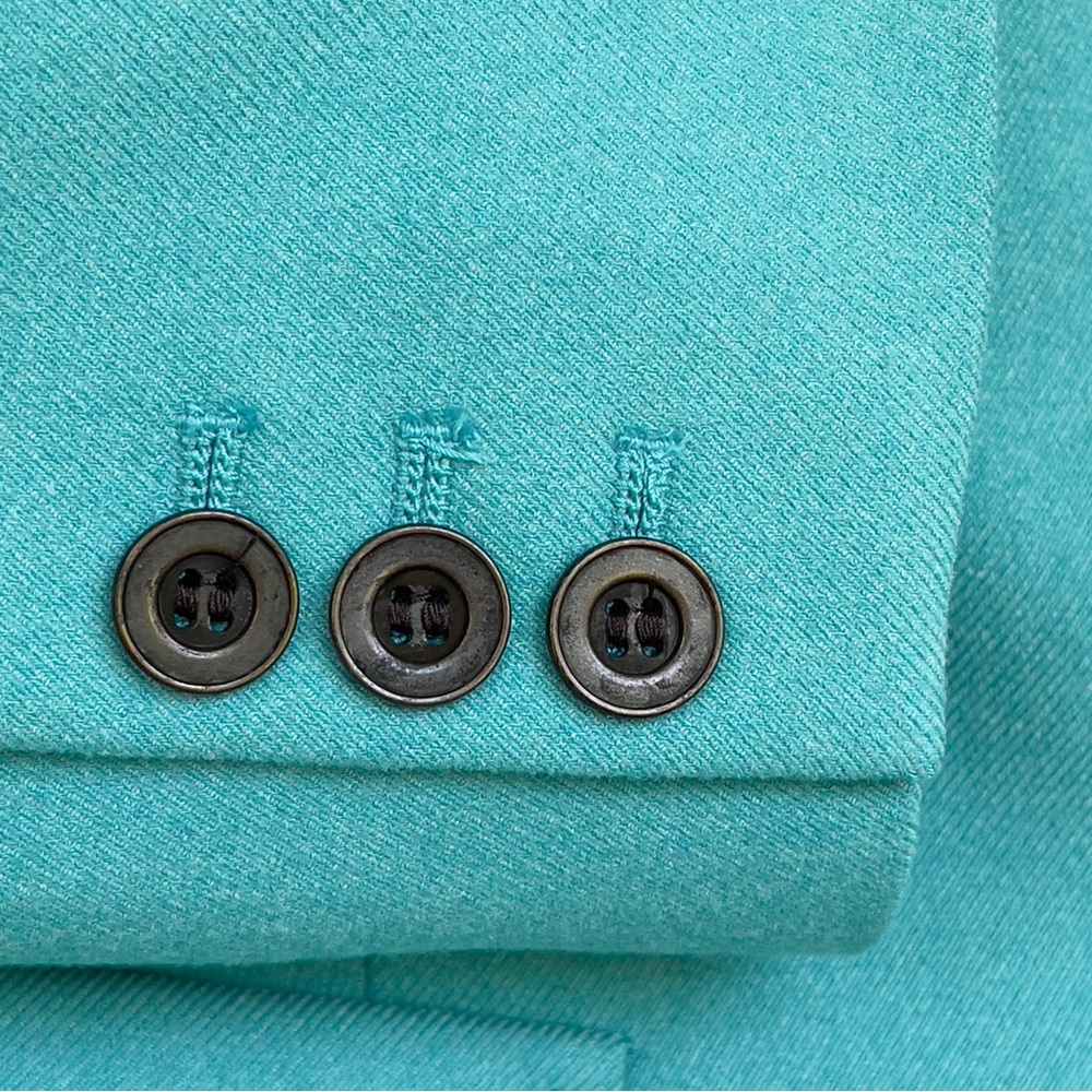 THE LIMITED Jacket Two Buttons Satin Contrast Lining 3/4 Sleeve w/Three Buttons - Picture 9 of 16